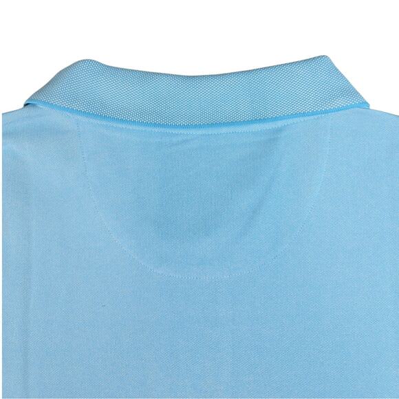 IZOD Performance Polo Shirt Mens XXL Teal Blue Golf UPF-15 Wicking Cotton Blend - Picture 4 of 8